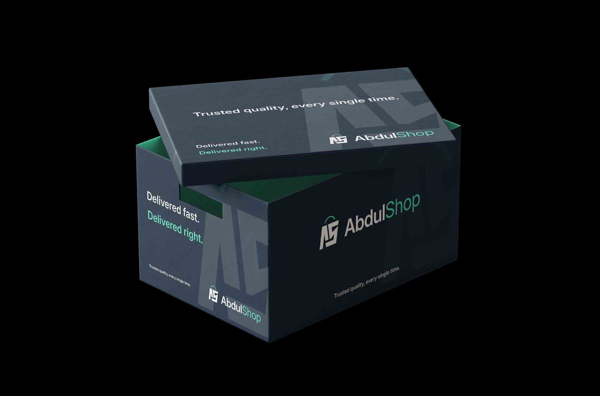 AbdulShop branded delivery box